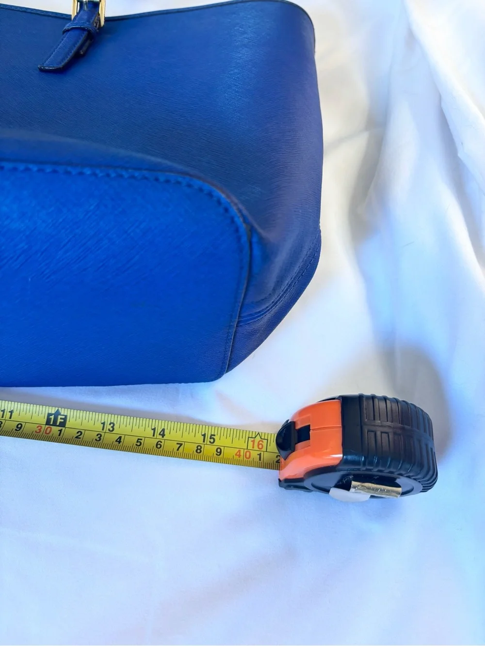 Michael Kors Royal Blue leather Tote with Gold Hardware